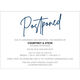 Casual Script Postponement Cards Image 4 of 6